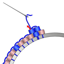 Brick Stitch Hoop Direction